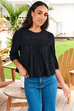Load image into Gallery viewer, Chantelle Top - Black (cotton)
