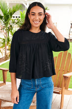 Load image into Gallery viewer, Chantelle Top - Black (cotton)

