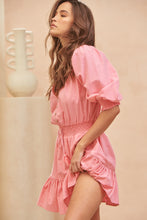 Load image into Gallery viewer, Quinn Mini Dress - Pink Cotton Candy
