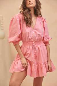 Quinn Mini Dress - Pink Cotton Candy