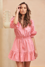 Load image into Gallery viewer, Quinn Mini Dress - Pink Cotton Candy
