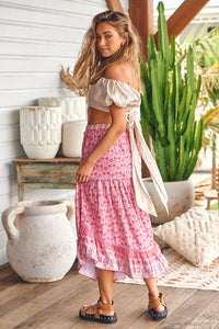 Shayla Maxi Skirt - Rose Blossom