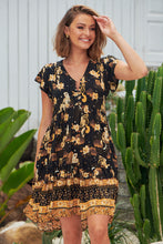 Load image into Gallery viewer, Tracey Dress - Starry Black &amp; Gold

