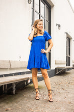 Load image into Gallery viewer, Jade Tiered Dress - Cobalt Blue
