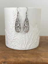 Load image into Gallery viewer, Filigree Dangle Earrings - Silver
