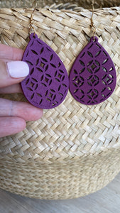 Tina Purple Earrings